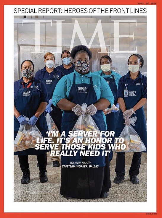 unitedtolearn's tweet photo. TIME shared the story of a Dallas ISD cafeteria employee and her co-workers, who are on the frontlines to ensure the well-being of others. We are honored to partner with Dallas ISD and want to thank their entire staff that continue serving their students.
https://t.co/DUZyibYNm6 https://t.co/CAUeCdQu3F
