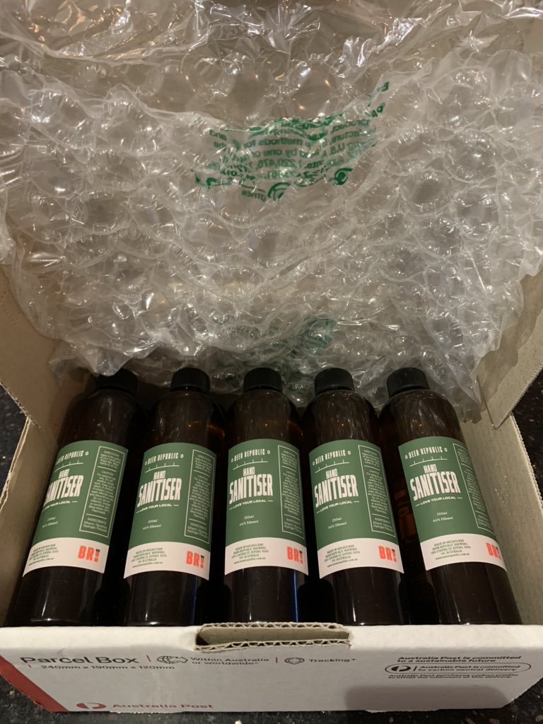 ijwilson01's tweet photo. Greetings all, our first batch of Beer Republic sanitiser now live to buy on https://t.co/zvfjvb4lIp website. Big shout out to James, Adrian, Georgie and the rest of the team for making the new online bottle shop and hand sanitiser happen. Stay safe and take care. Cheers , Willy https://t.co/jkAT8VKUUg
