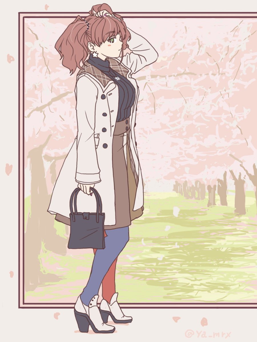「ここ最近描いた私服シリーズ、この辺の描き方が
なんとなくツボにハマったのか描いて」|すらくすのイラスト