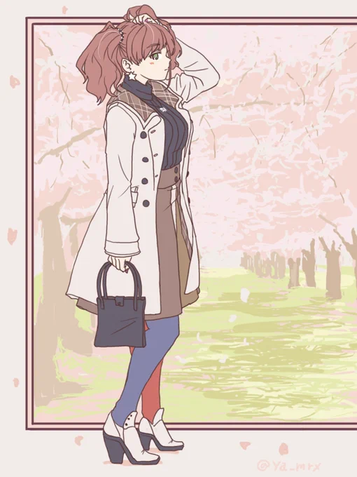 ここ最近描いた私服シリーズ、この辺の描き方が
なんとなくツボにハマったのか描いてて楽しい。

ただ線画に猛烈な神経使うから、酷いときは1枚4時間以上使うのと
影の色を主張しすぎないようにするのが死ぬ程疲れる...
無駄な線引かない/色使わない様にデッサンの練習と思うしかない。 