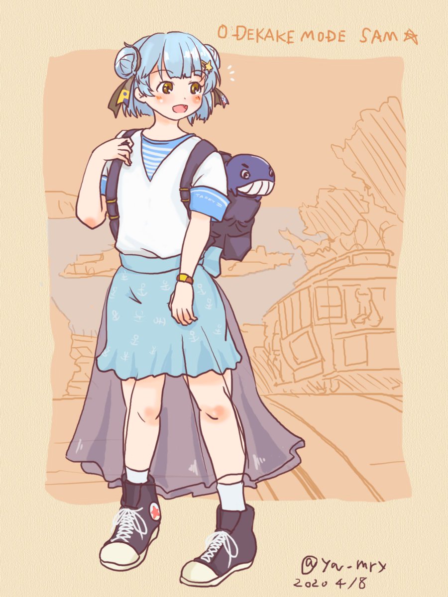 「ここ最近描いた私服シリーズ、この辺の描き方が
なんとなくツボにハマったのか描いて」|すらくすのイラスト