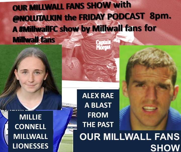 NOLUTALKIN's tweet photo. Hear #Alex_Rae talk frankly about his experience at Millwall & how he nearly came back. Also, Lioness #Millie_Connell on the season being made null & void.
@Millwall_LFC @Millwall_RTC @MillwallFC @Millwall_MCT @MillwallIreland @P8riot_1776 @MillwallRussia @lovesportradio https://t.co/lUTSxa4d5M