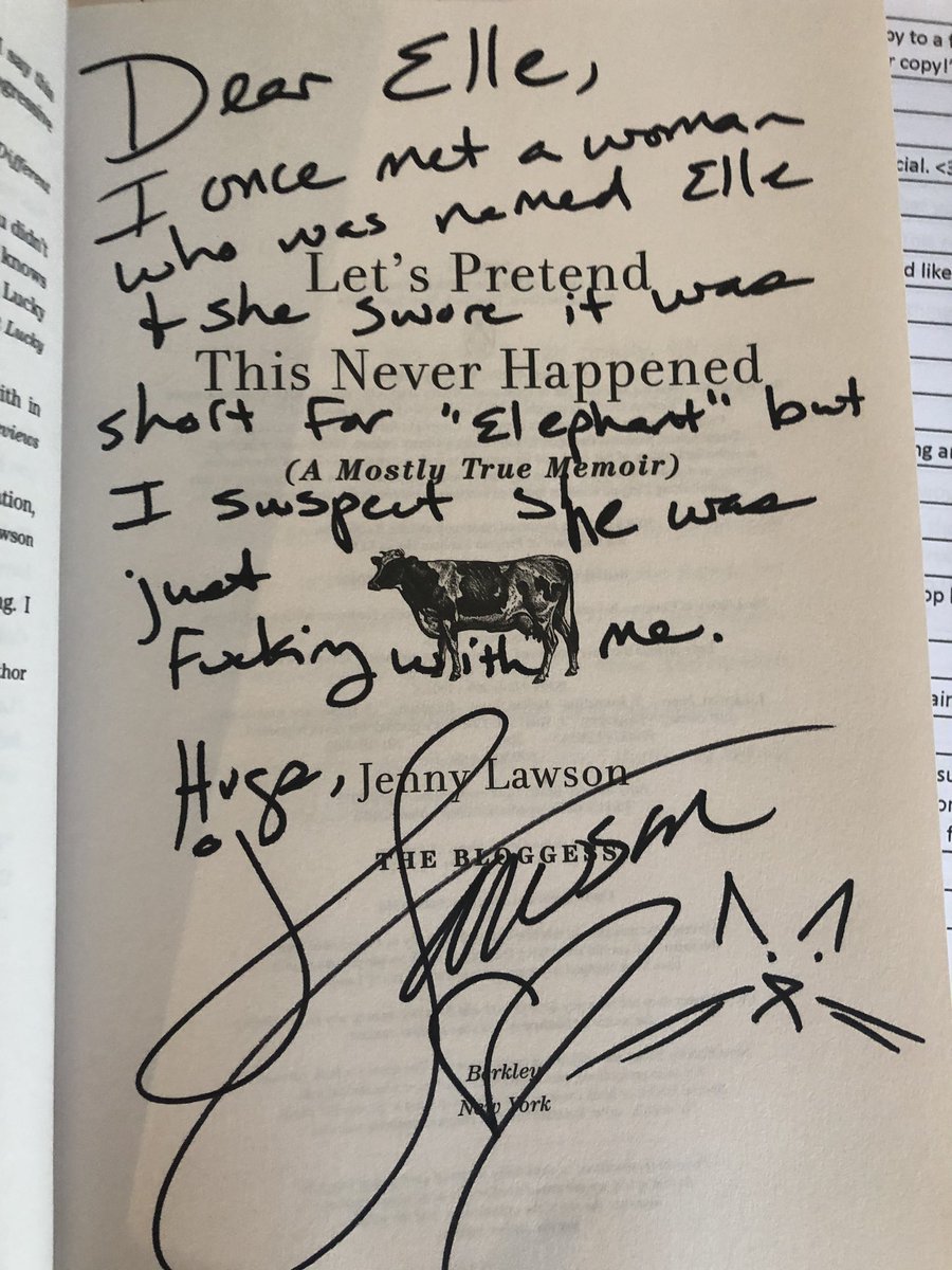 “So if I buy a signed book from  @NowhereBookshop and write “surprise me” in the space where the inscription is, what happens?” Well...