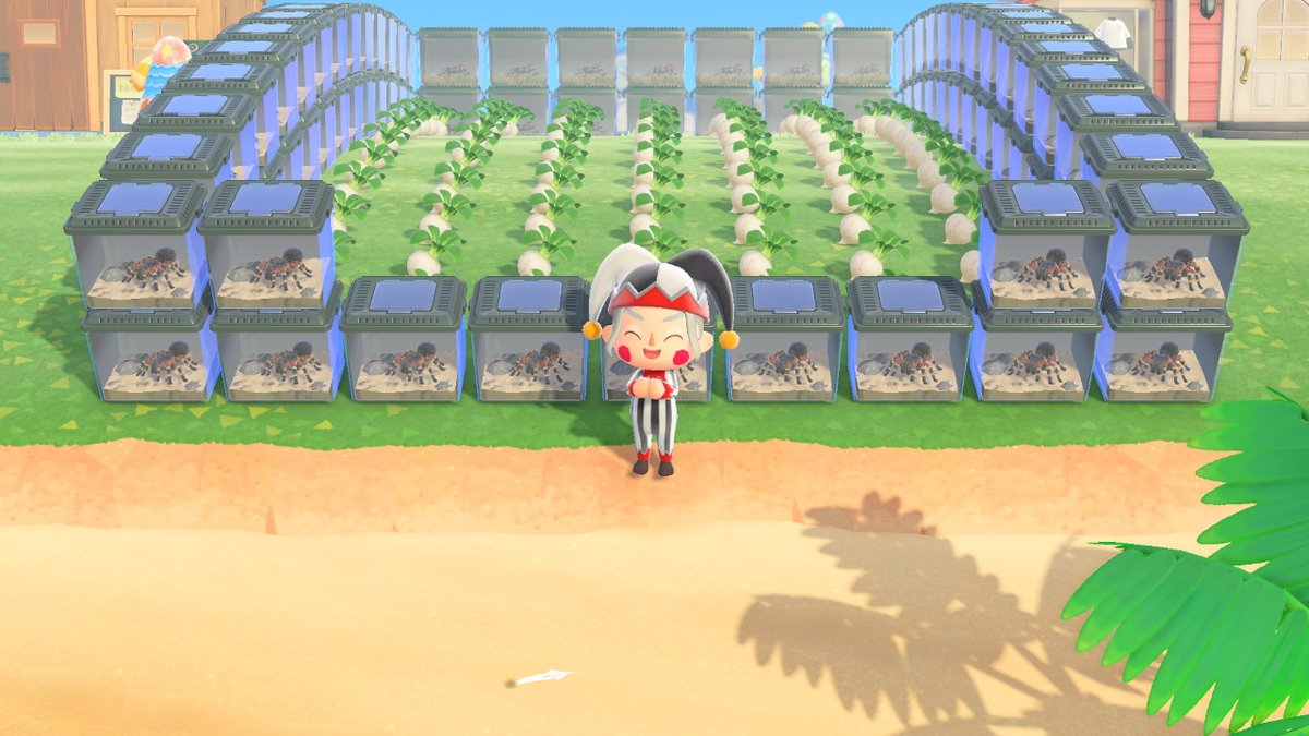 mai_dango's tweet photo. I took a friend's advice and fenced my turnips  #AnimalCrossing #ACNH #NintendoSwitch https://t.co/dQGYbMe8Zc