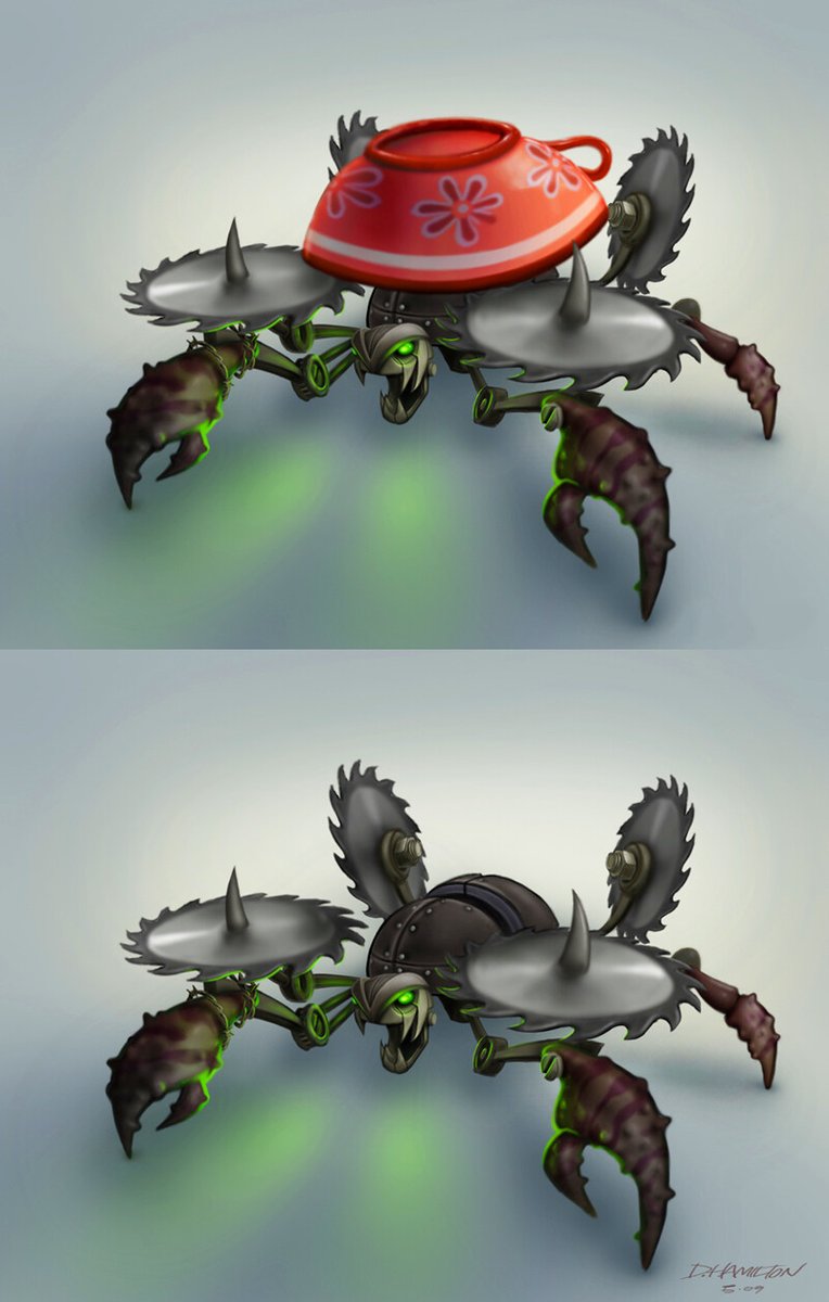 Hamilton74's tweet photo. This was a character design concept I did for Epic Mickey. It was an enemy character called 'Wall Crawler'
#gameart #gamedev #disney #di... https://t.co/uLhY4W9WQy