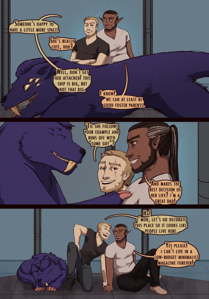 To top it all off, we've also welcomed a baby monster aboard! While you're already helping 4 people out, what's one more?
#meetthewebcomic