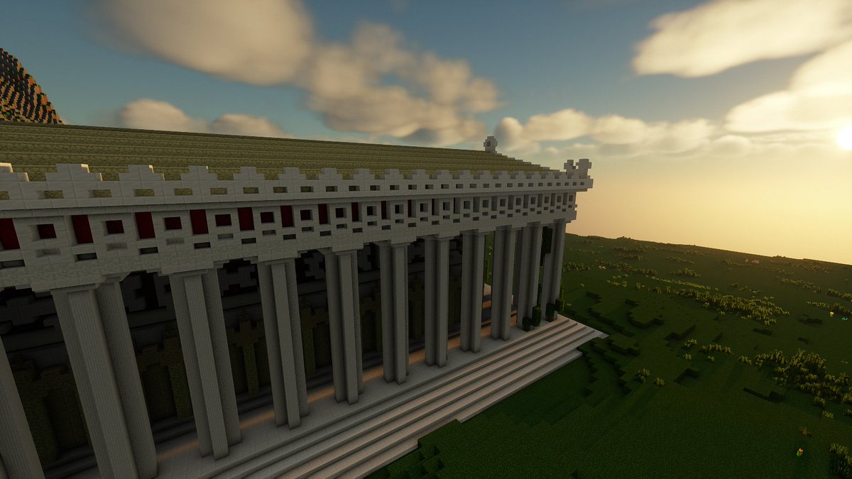VergateM's tweet photo. 🔴Vestige de la seconde ère, ce bâtiment est selon plusieurs spécialistes un reste d'un des 9 royaumes elfiques 🧝‍♀️🧝‍♂️ qui composaient Vergate il y a des milliers d'années. 

⚠️Venez nous rejoindre 

#constructionminecraft #minecraft #roleplay #roleplayminecraft #parthénon https://t.co/rTZItWNnQI