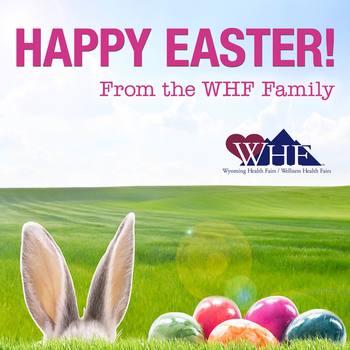 WYHealthFairs's tweet photo. The WHF offices will be closed Friday in observance of Good Friday.  We hope you have a wonderful Easter with your loved ones!  #WHF #Wyomingstrong #HappyEaster https://t.co/JDKbpkOMzu