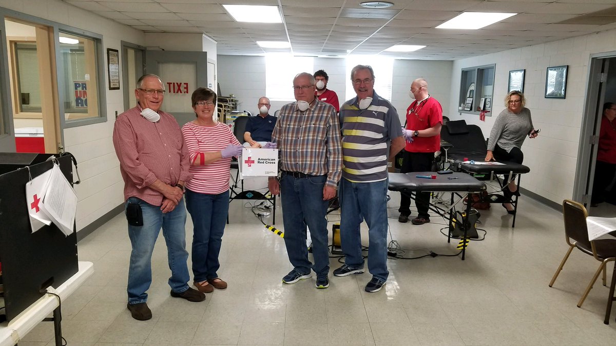 MidAmCarpenters's tweet image. This week Carpenters #Local174 held their bi-monthly blood drive in Ottawa. 

Retired 174 Carpenters Fred Nimke, Ralph Maubach, Roger Koch &amp;amp; Denise Koch were determined to keep it going during #COVID19, recognizing the urgent need. This is what being a union member is all about.
