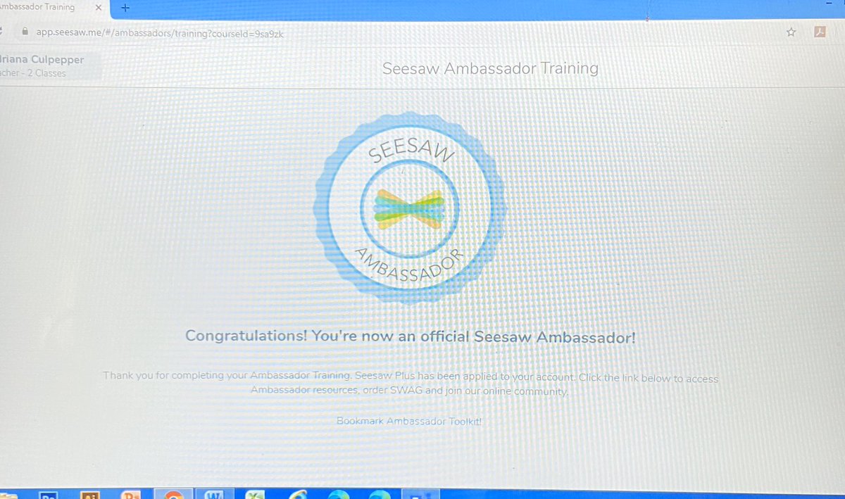Not a digital leader but I got my Seesaw ambassador certificate. <a href="/MPena220/">Mindy Pena</a>