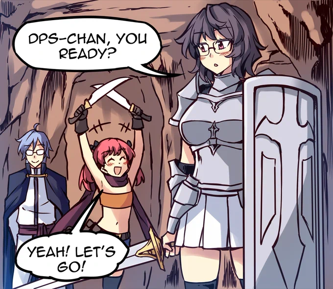 I wrote a comic about MMORPG tanks! 