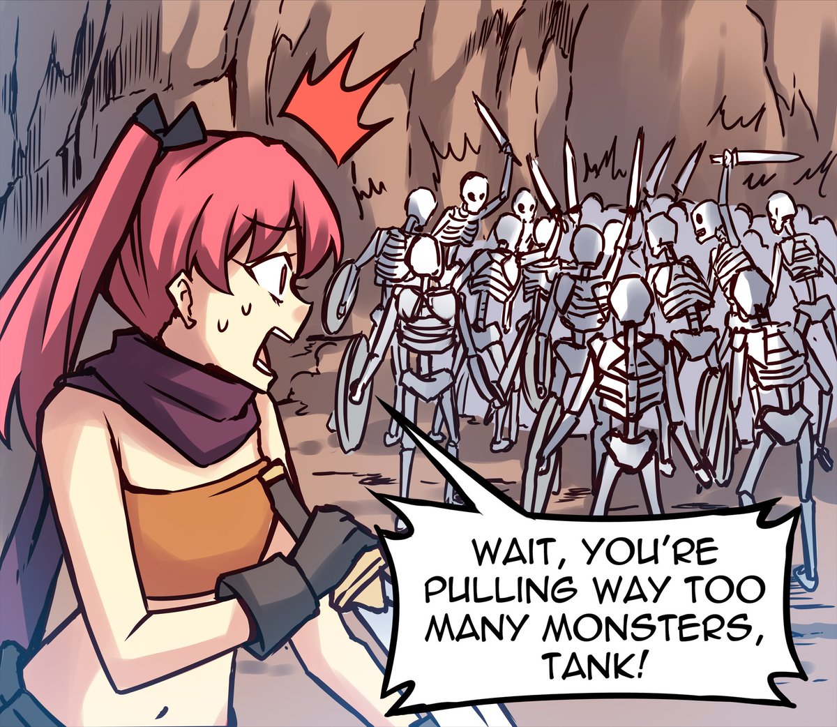 I wrote a comic about MMORPG tanks! 
