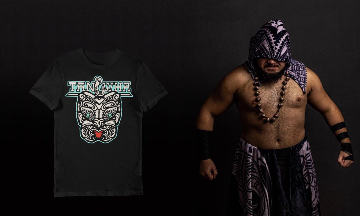 LUCHALIBEAR's tweet photo. Welcome @solomontupu "The Samoan Hellraiser" "The Taniwha" Solomon Tupu to Lucha Libear!

From Pearl City, HI. 280 lbs, 6'3" Black and Brave Wreetling Academy Graduate.

Design by the GOAT  @ofthedead209

https://t.co/poZVoR6Afl https://t.co/ib3mh4SPkr