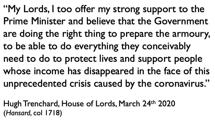 Being a reliable Tory footsoldier, naturally Trenchard has offered his “strong support” to Boris Johnson for his handling of the  #coronavirus emergency…   #resist  #liars  #COVID19  #ToriesOut  #ToryShambles