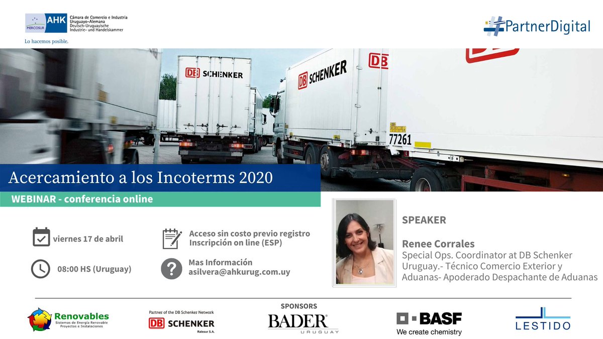ahkuruguay's tweet photo. 📅 Próximo evento!
Junto con la empresa socia Ralesur S.A. los invitamos a participar de nuestro próximo evento virtual: Aᴄᴇʀᴄᴀᴍɪᴇɴᴛᴏ ᴀ ʟᴏs Iɴᴄᴏᴛᴇʀᴍs ₂₀₂₀
✅ Evento sin costo previa inscripción en https://t.co/DeP9VHvu7F
#PartnerDigital #LoHacemosPosible https://t.co/cCSBM6hwFa