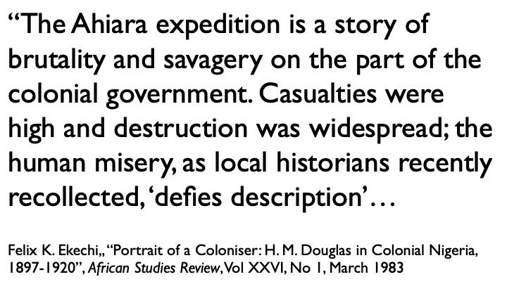 Trenchard is regarded in Nigeria as the most notorious “destroyer of towns”... Decades later, his violent campaign was still remembered.   #Nigeria  #Empire  #ColonialViolence  #Trenchard