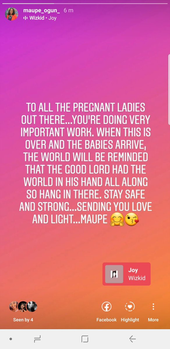 MaupeO's tweet photo. A little message of solidarity to all #preggies out there 😍...#StaySafe #StayStrong https://t.co/lzAJolpLkv