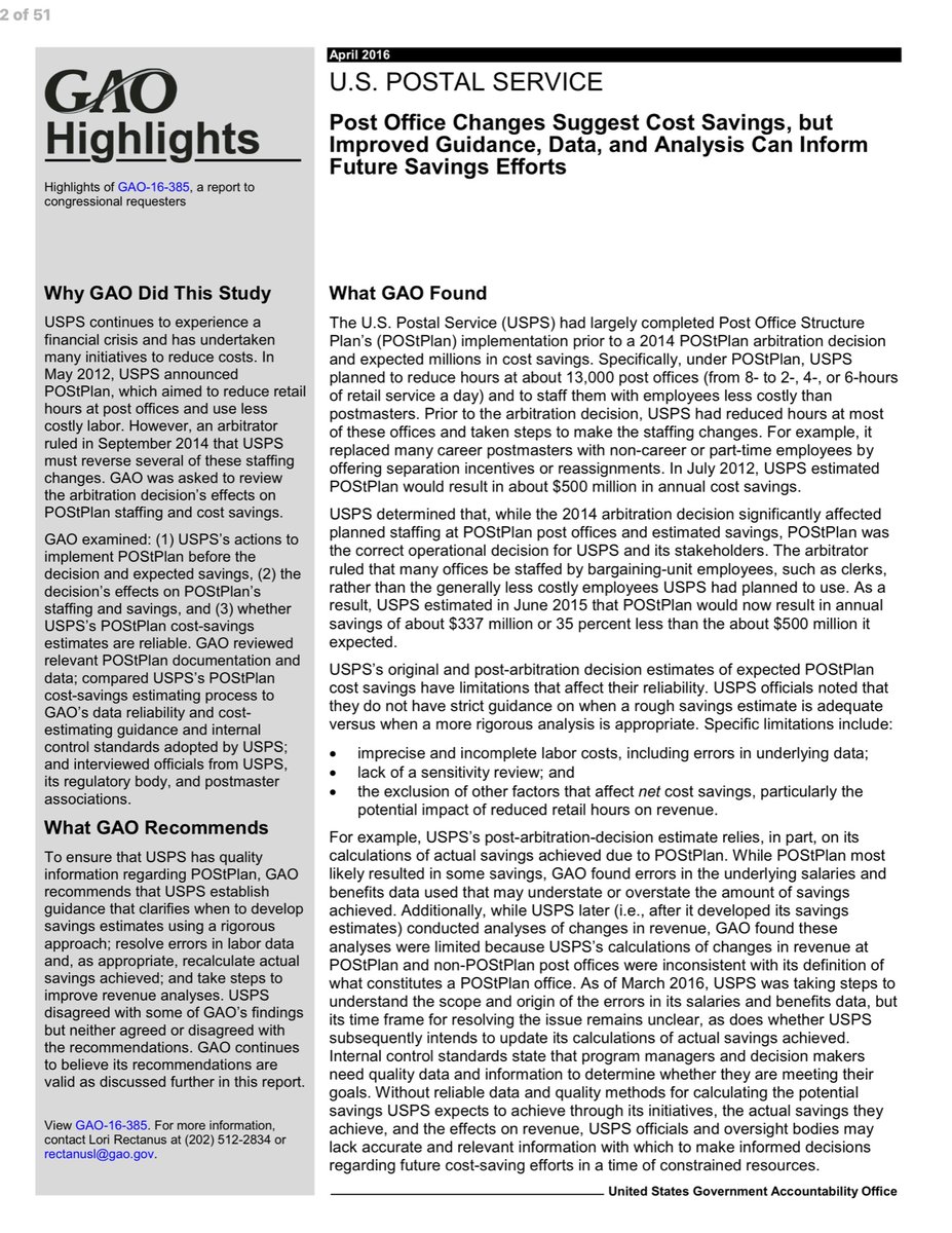 Again I’m going to give it to you straight the USPS is not like ANY other Fed Agency They are required to pay the Government BILLIONsLawmakers, both parties & the presidents ALL use the USPS as their piñata & as a bargain chip.It’s FOUL but predictable https://www.gao.gov/assets/680/676884.pdf