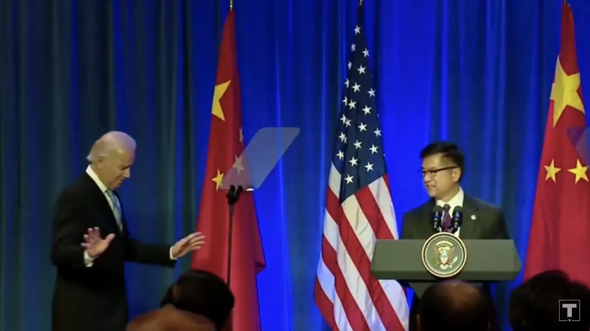 Latest Trump ad features a montage of Biden meeting with Chinese officials. Amid that montage at the :39 mark: a clip of him with Gary Locke, the former governor of Washington/Commerce secretary/ambassador to China, who is Asian-American, but... American 