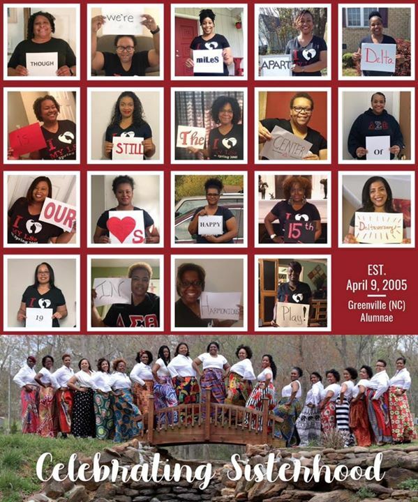 KandieSmithNC's tweet photo. In all that is going on we must find time to celebrate.......I want to say Happy 15th Deltaversary to my line sisters....19 in Harmonious Play! God has blessed us with 15 years of a bond! #Ooooooop #GreenvilleNCAlumnae #Sisterhood #DST https://t.co/bSkrvfzbZQ