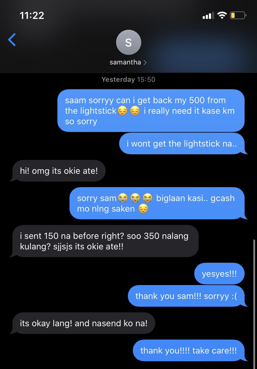 + she said that she would be in study mode and her gadgets were taken(see her tweets) but how did she get to message @/bubblefairyjin(me) when she asked for the money back(from the txt ls)500 is the downpayment i paid her~