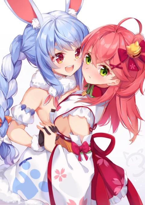 てぇてぇ!!🐰🌸
#ぺこらーと
#miko_Art 