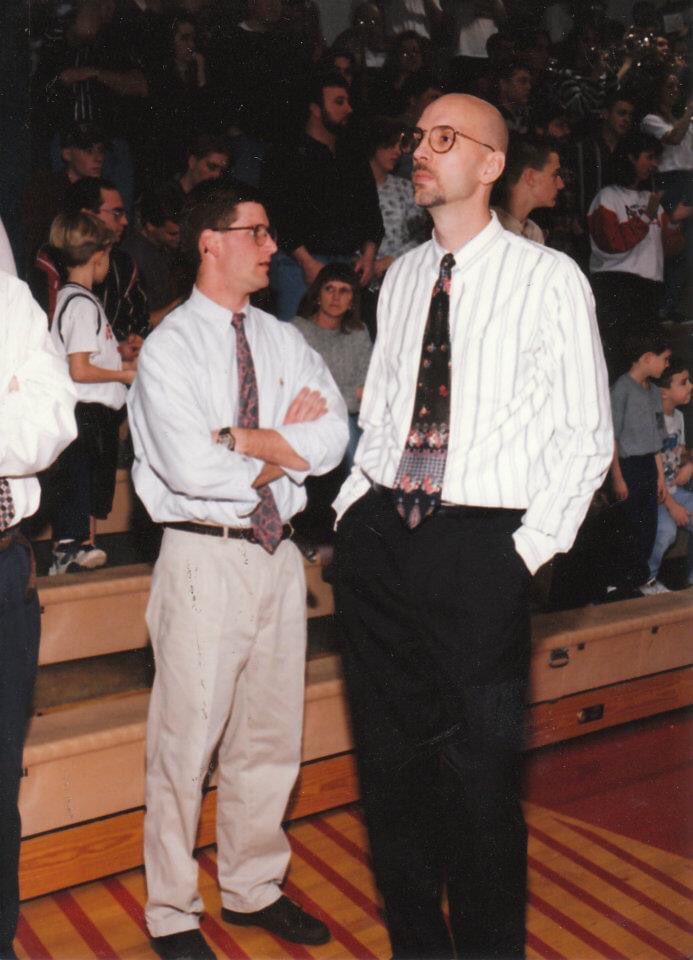 Kyle Rogers died on July 9, 2010 of an apparent heart attack. He was 50. It was less than two months after we graduated high school. Mr. Rogers taught for 28 years, touched so many lives, and taught so many kids the fine art of the jump shot. What a precious gift.