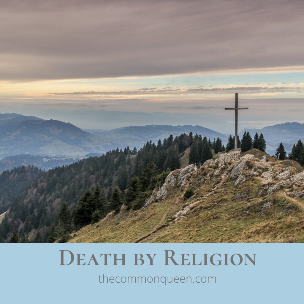 thecommonqueen's tweet photo. My Good Friday thoughts on the blog today called "Death by Religion". Get ready for me to spill some tea. haha https://t.co/OdwHISDoNU https://t.co/YdKOliYhPe