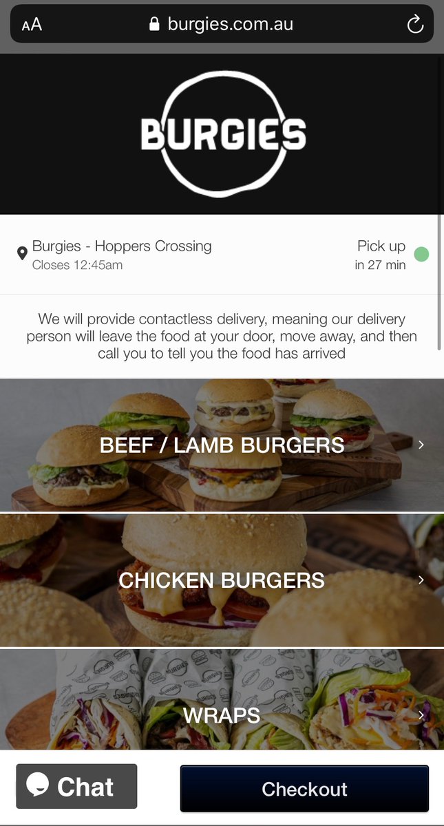 uniposAU's tweet photo. When the world changes, the best businesses change with it. Check out @burgiesburgers amazing new online ordering platform, integrated directly into #kountaPOS. #orderonline #delivery #diydelivery https://t.co/H3itZV8nrR