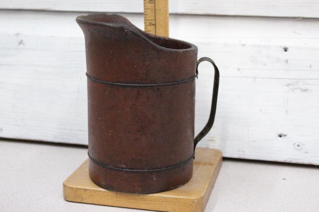 atc_auction's tweet photo. Like farmhouse decor? 
Take a look at this antique 1800's pitcher. United Inburated Fibre Co. Bid NOW at https://t.co/Qy3ddfnb7l
⁣License No AU-C003033 &amp; AU004196⁣ https://t.co/earMbJLXkc