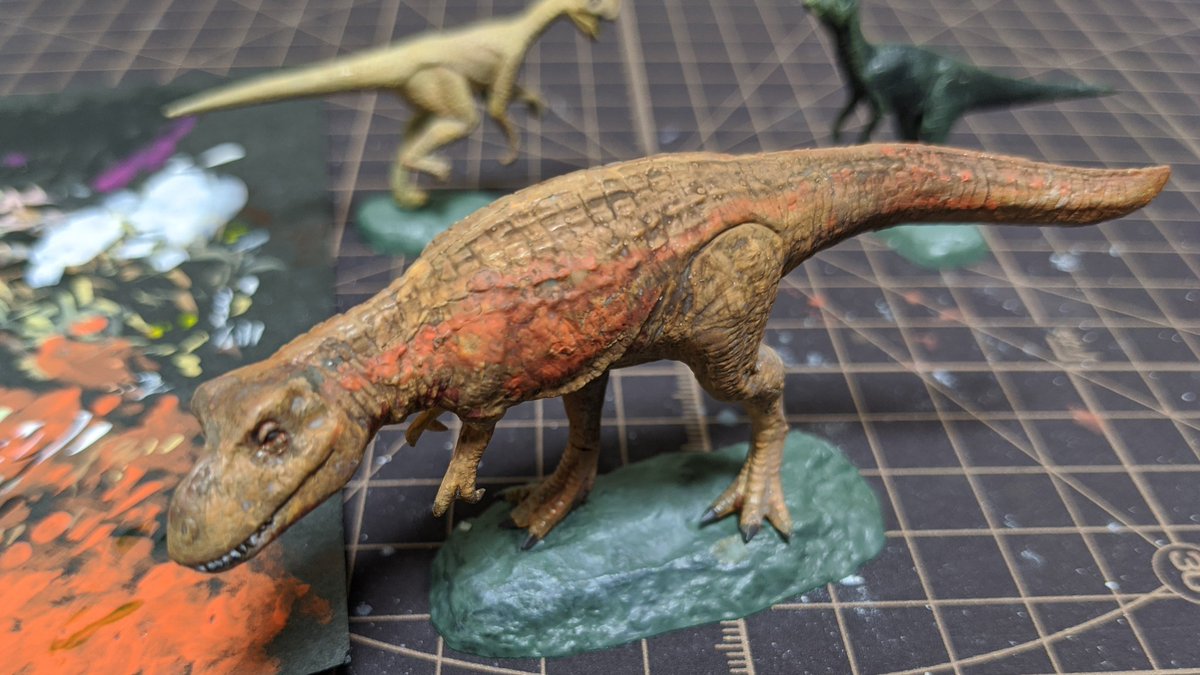 O Xrhsths ワタナベダイスケ Sto Twitter いろいろ入ってて楽しい タミヤ 1 35 小型恐竜セット 個人的な推しメンは 愛嬌ある顔つきが可愛い パラサウロロフス かなー なんとなく気分で緑に塗ってみた あとトサカがチャームポイントの オビラプトル は 鶏っ