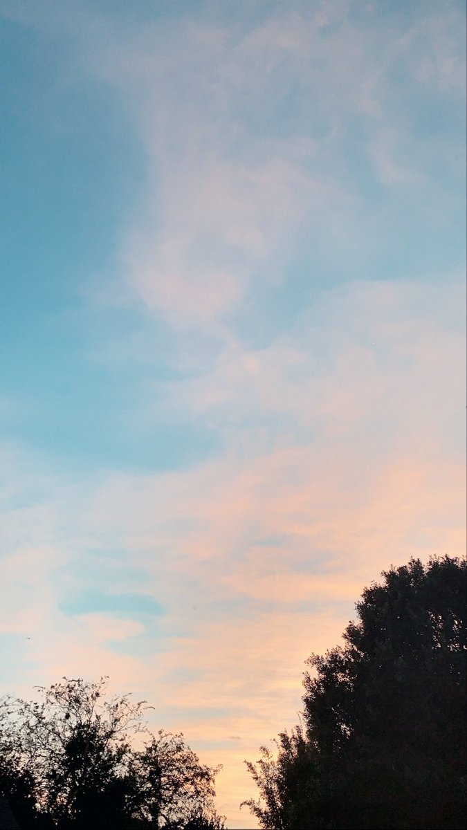 KlarisaScott's tweet photo. I take (almost) daily walks every evening and take photos of the sky because Im missing being a shutterbug! Enjoy this feed of happy clouds and sunsets and stuff https://t.co/0DxKHlDfLd