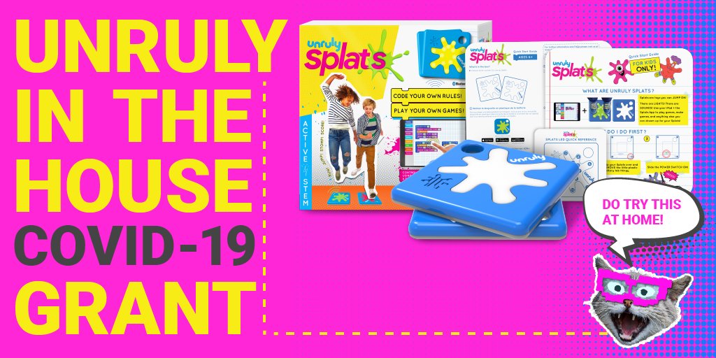 unruly_studios's tweet image. You can still win! We're giving away free 2-packs of Splats to 500 educators in need of some unruliness at home 🙌

Apply here while applications are still open: bit.ly/2UMvn3m

#VirtualSchool #EdTech