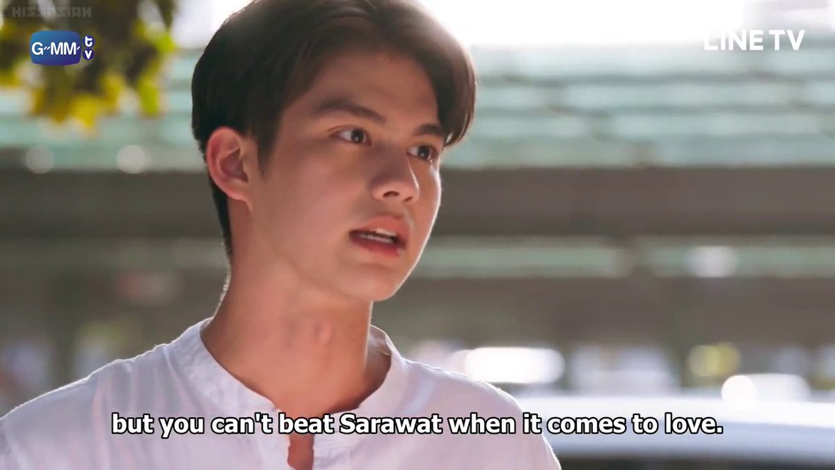 First and foremost, as someone who does not know how to flirt, it is basically impossible for Sarawat to have these kind of lines from his mouth. I promise you, Tine's imagination would only get worse on the next episodes. He'll look like a proper wife of the national boyfriend.