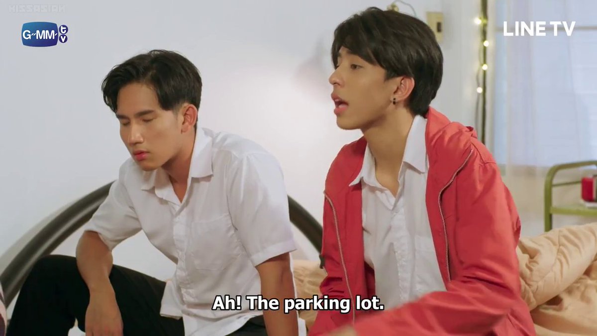 But when you look closely, it was Tine who was ambigious. He could just have said 'in the parking lot in front of his faculty' but wait though, aren't parking lots situated AT THE BACK OF THE FACULTY most of the time?