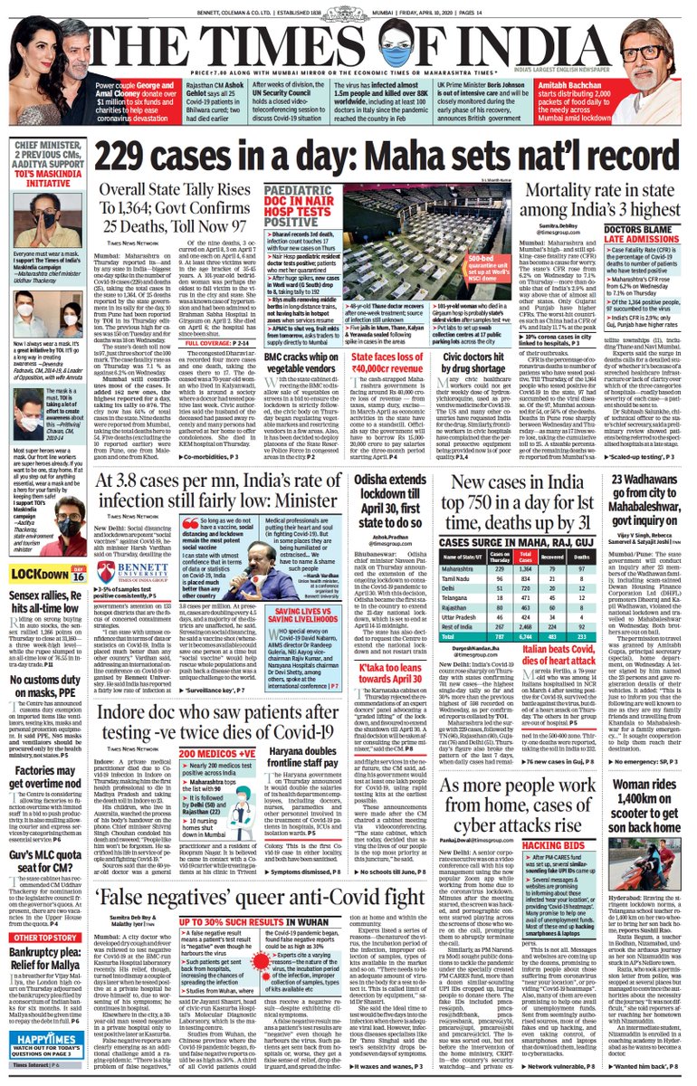 توییتر \ Times Of India توییتر: "If are missing the TOI's print edition in the lockdown, click here to read the TOI epaper and your city edition 👇 https://t.co/WxjFTsHQbO #