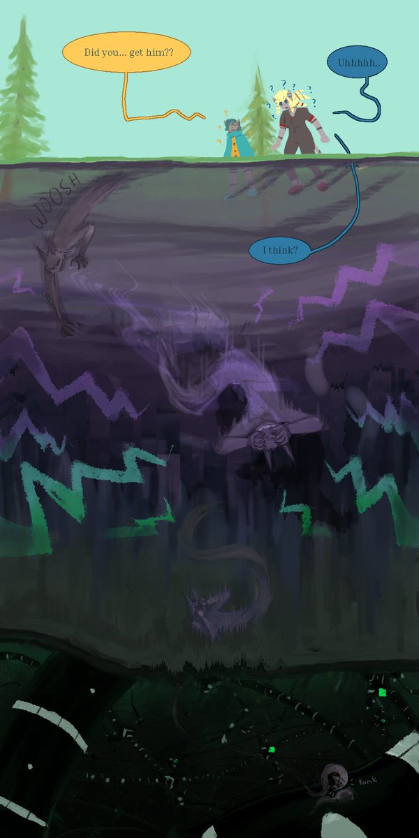 Currently, we have one more full arc to go until the end of Year One, and the gears have changed a little to focus on perspectives we haven& #39;t seen before. "Hows this detour about a shadow man and his new best friend God going to relate to the main story", u may ask? WELL