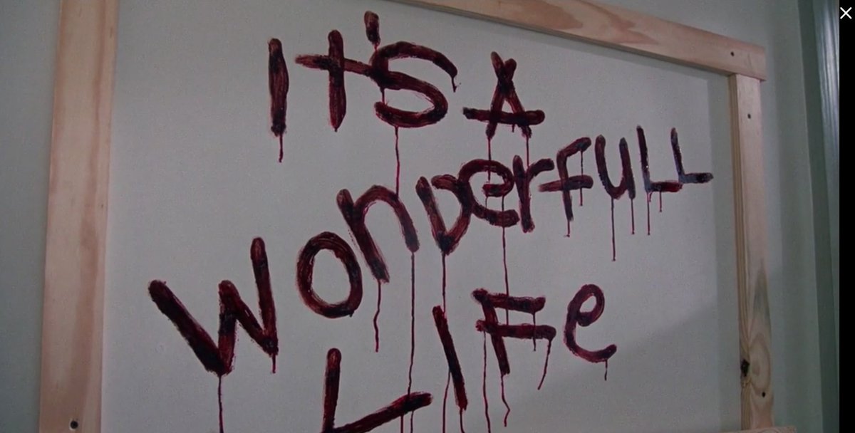 RobKelley's tweet photo. Horror movie confession: 

1. Misspelled words scare me.  
2. Words written in blood scare me.  
3. Misspelled words written in blood REALLY scare me. 

 #ShudderShutIn @Shudder #exorcistiii https://t.co/WovH7IEDTI