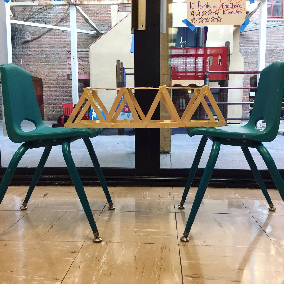 MissionArtsCtr's tweet photo. Today’s STEM project: The Sturdy Bridge from @dkpublishing Smithsonian Maker Lab. 🥇
#missionartscenter #missiondistrict #sfrecpark #emergencychildcare #stem #steam #buildit #popsiclesticks #bridge #youngengineers https://t.co/zKaXKnFbqX