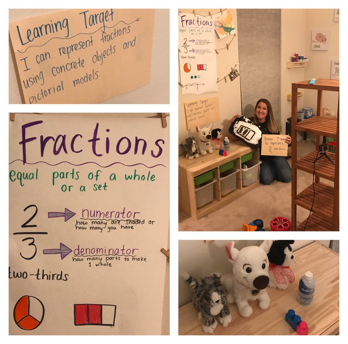 themrfuller's tweet image. Creating At Home learning resources with my awesome wife by showing students to utilize household objects to make fractions relevant. #AtHomeLearning #teacherlife #fractionsarecool #3rdGradeMath