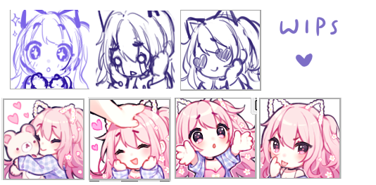 https://t.co/h7SZufdhTP long time no stweeeam.. working on emote commissions! 