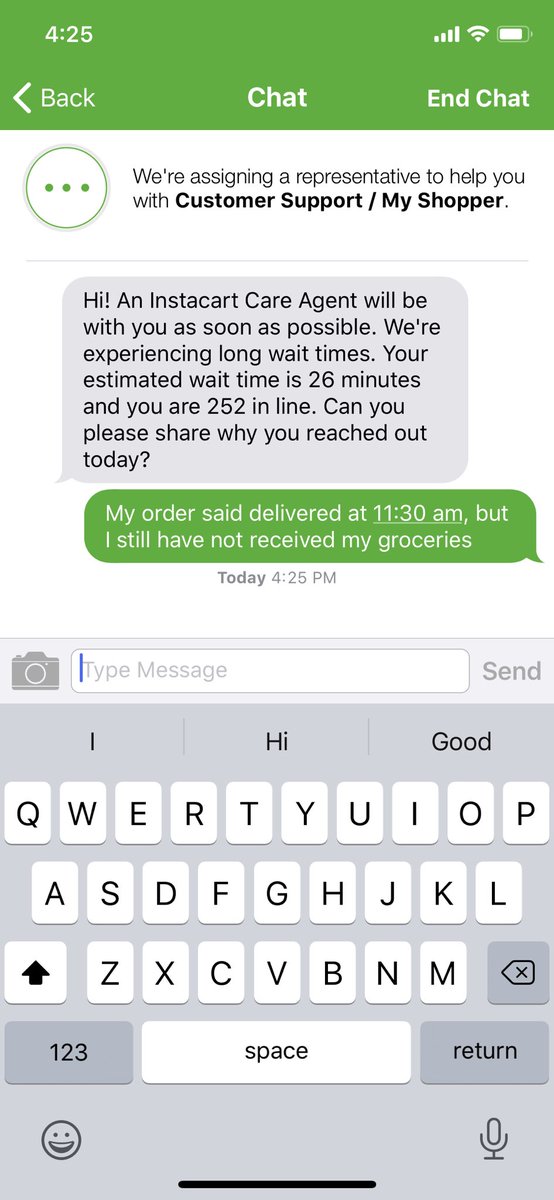 MrCoconino's tweet photo. @Instacart how do I report that my delivery never arrived? https://t.co/qq88bVc7E3