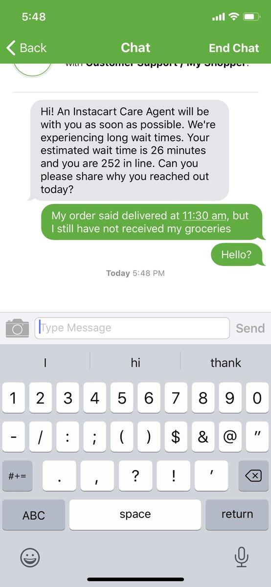 MrCoconino's tweet photo. @Instacart how do I report that my delivery never arrived? https://t.co/qq88bVc7E3