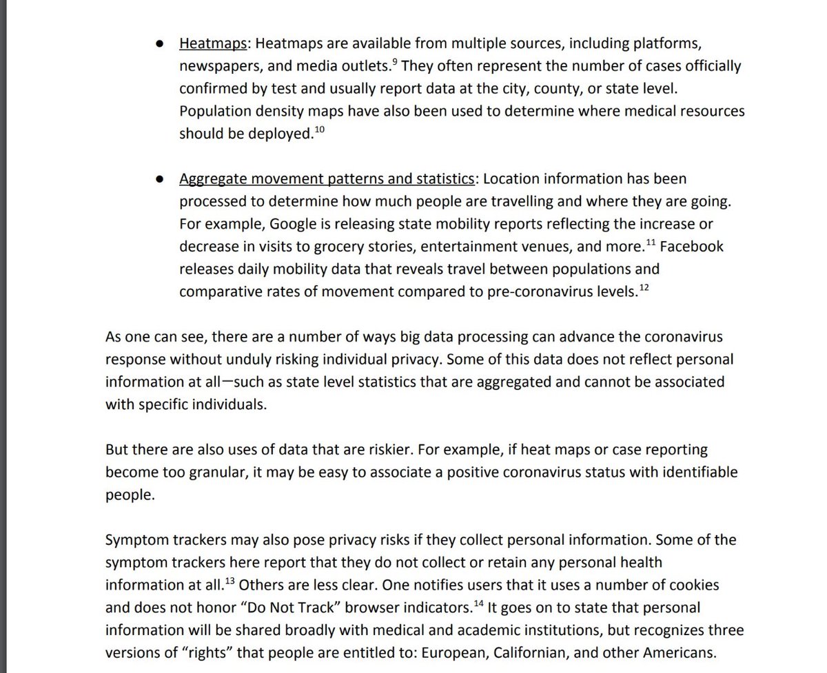 The Center for Democracy & Technology also provided testimony that spoke about the importance of protecting user privacy, while flagging some potential areas for abuse:  https://www.commerce.senate.gov/services/files/2E721648-C400-4DB8-8A73-52959B4E0D6D