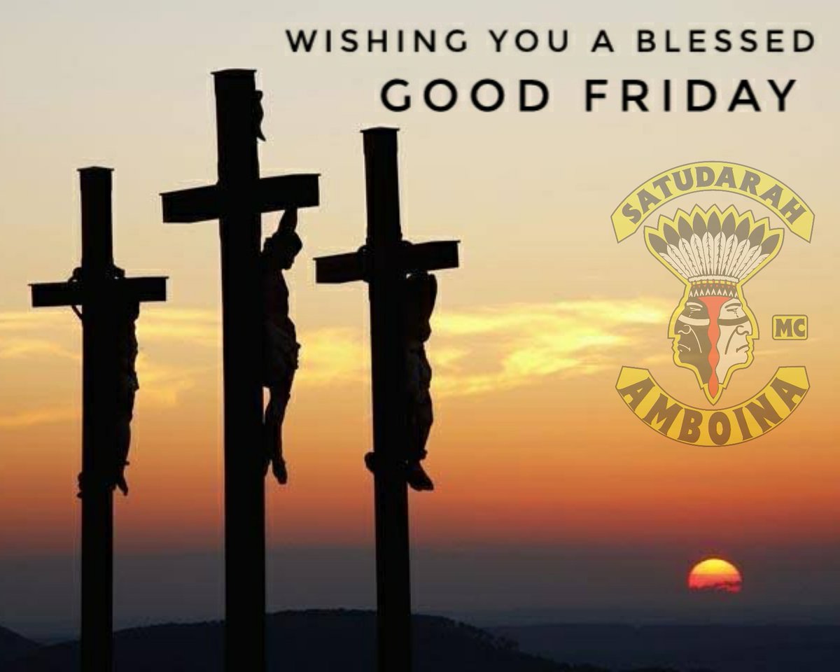 Selamat memperingati Jumat Agung
#GoodFriday #satudarahamboina #satudarahindonesia #satudarahbikingbae