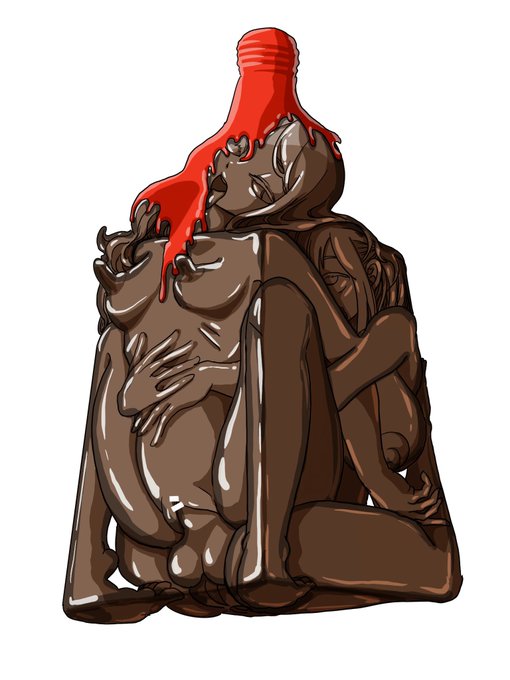 蝋封という概念を知り小躍りしながら描いたイラストです
箱化と言えなくもない?
#固め #状態変化 #物品化 