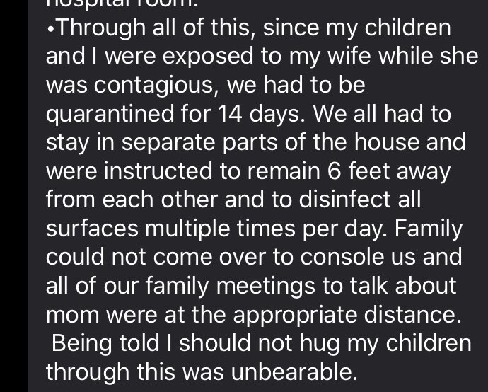 It’s hard. There was no sugarcoating. For the family, no mourning. No confirmation of death by seeing the body which is part of the grief process. No visitation from neighbors.And the family is often in isolation themselves As I heard from someone today. 28/