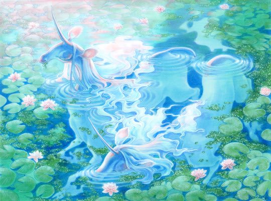 today is #NationalUnicornDay ! i draw many of those, including the one set into my desk, and my comic, Lost Honey ( https://t.co/ArQ2zCwKxm ), which has a unicorn centaur as one of the mains :3 ???
