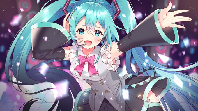 LIVE DAM Ai × piapro カラオケ背景用イラストコンペにてイラストを採用していただきました!嬉しいー!!カラオケDAMにて配信されますのでぜひ✨ #初音ミク 
