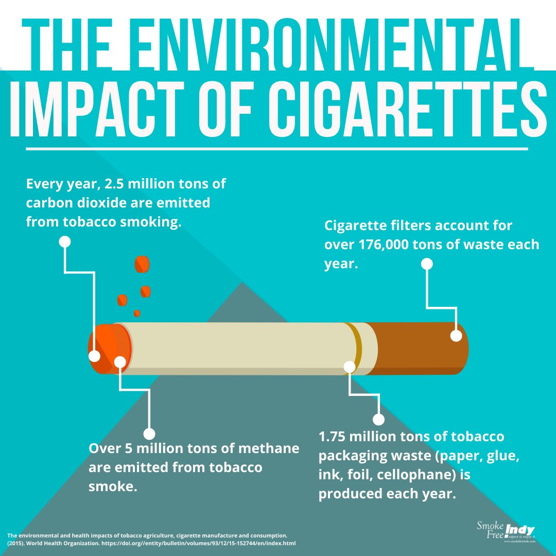 environmental impact of tobacco Cigarette use is not only harmful to those who use the products but also to  our planet! 🌎 In observance of NPHW's Environmental Health Day we  recognize the impacts tobacco can have